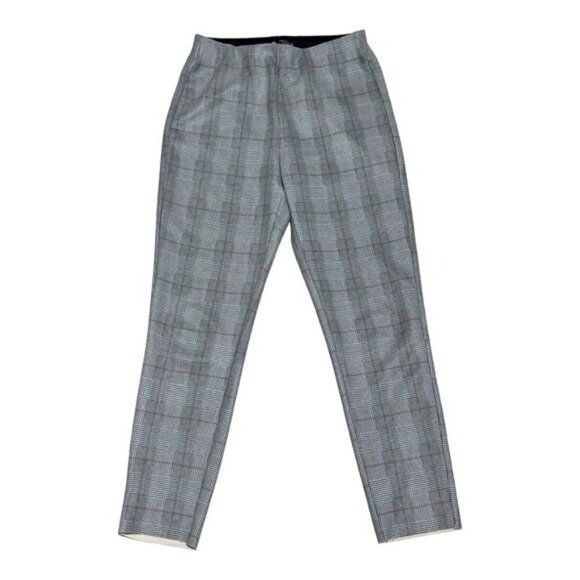 Zara Plaid Pull On Pants Leggings Size M - Picture 1 of 9